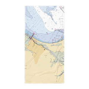 Otis B. Smith City Dock (Harbeson, DE) NOAA Chart Towel