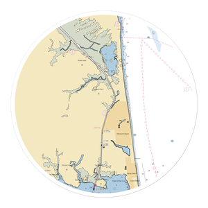 Henlopen Acres Marina (Ocean View, DE) NOAA Chart Sticker