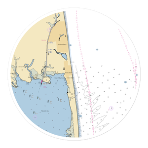 Rusty Rudder (Ocean View, DE) NOAA Chart Sticker