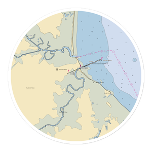 JP's Wharf Restaurant (Dover Afb, DE) NOAA Chart Sticker