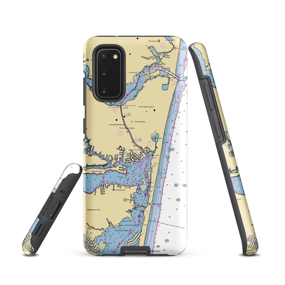 Brennan Boat Company and Marina (Pine Beach, NJ) NOAA Chart Samsung Phone Case Samsung Galaxy S20 model shown