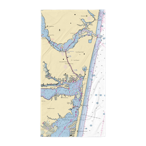 Brennan Boat Company and Marina (Pine Beach, NJ) NOAA Chart Towel