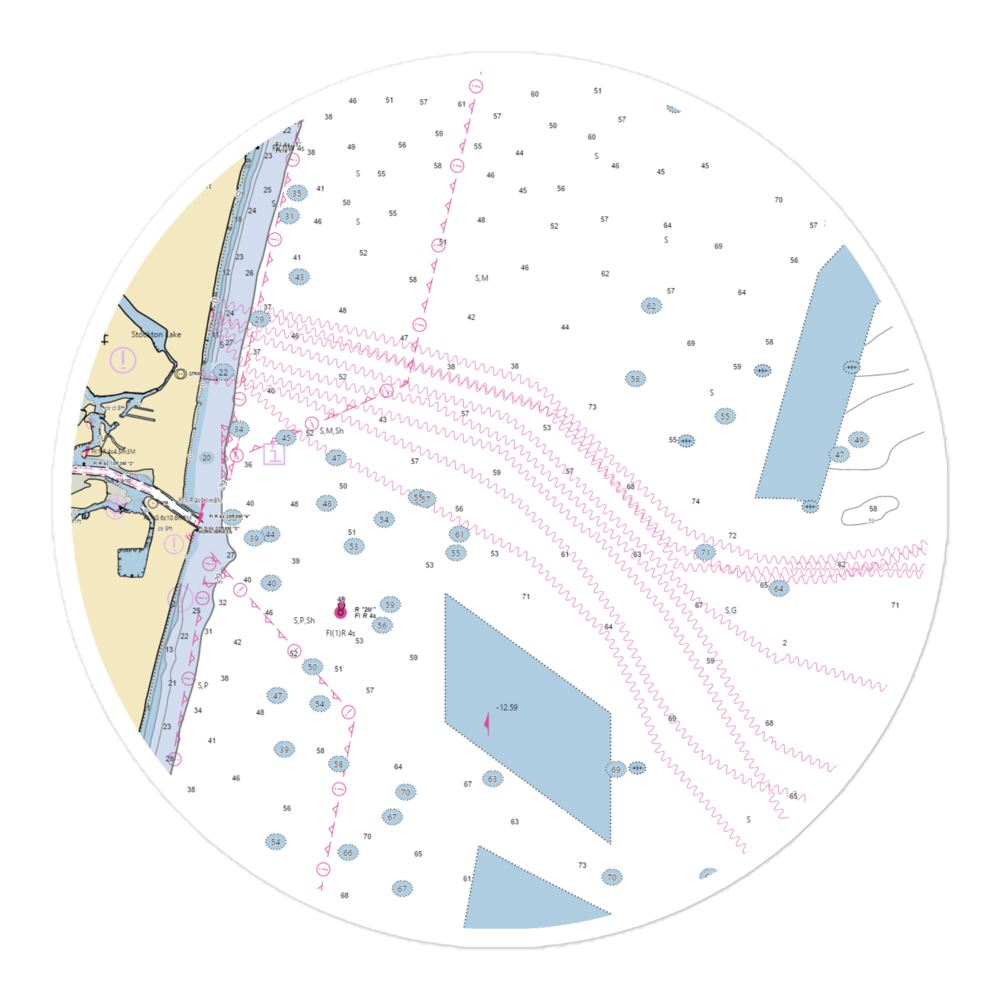Manasquan River Yacht Club (Brielle, NJ) NOAA Chart Sticker 