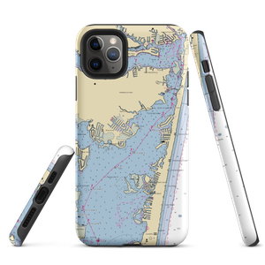 Shore Acres Yacht Club (Pine Beach, NJ) NOAA Chart  Tough iPhone Case