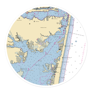 Shore Acres Yacht Club (Pine Beach, NJ) NOAA Chart Sticker