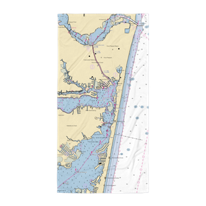 Starcks Landing (Mantoloking, NJ) NOAA Chart Towel