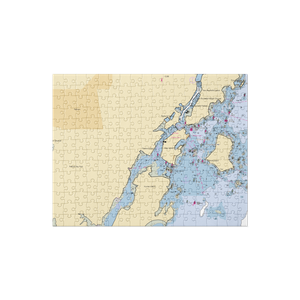 New York Athletic Club Yacht Club (New Rochelle, NY) NOAA Chart Jigsaw Puzzle