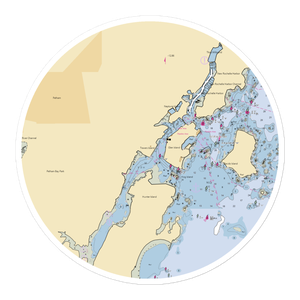 New York Athletic Club Yacht Club (New Rochelle, NY) NOAA Chart Sticker