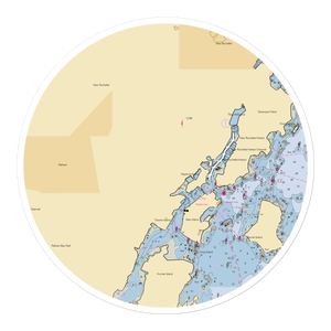 Glen Island Yacht Club (New Rochelle, NY) NOAA Chart Sticker