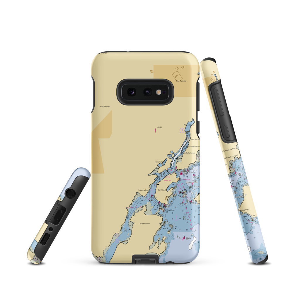 West Harbor Yacht Service (New Rochelle, NY) NOAA Chart Samsung Phone Case Samsung Galaxy S10e model shown