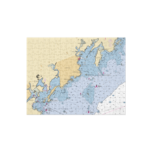 Larchmont Shore Club (New Rochelle, NY) NOAA Chart Jigsaw Puzzle