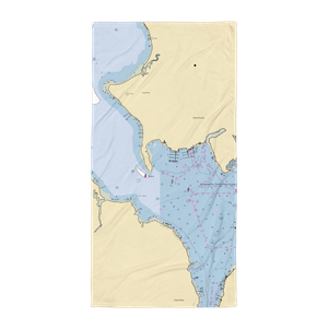 North Shore Yacht Club (Little Neck, NY) NOAA Chart Towel