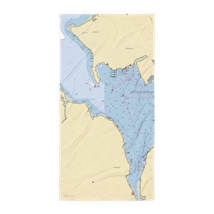 Broadlawn Harbour Yacht Club (Little Neck, NY) NOAA Chart Towel