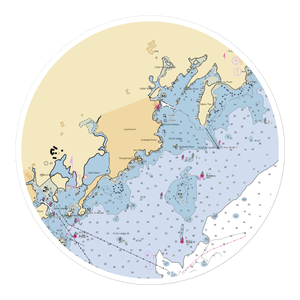 Horseshoe Harbor Yacht Club (Mamaroneck, NY) NOAA Chart Sticker