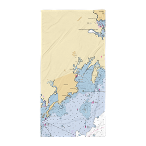 Larchmont Yacht Club (Mamaroneck, NY) NOAA Chart Towel