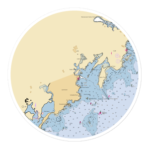 Larchmont Yacht Club (Mamaroneck, NY) NOAA Chart Sticker