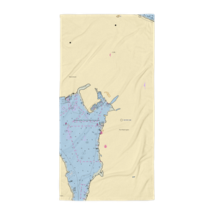 Gulfway Marine Service (Little Neck, NY) NOAA Chart Towel