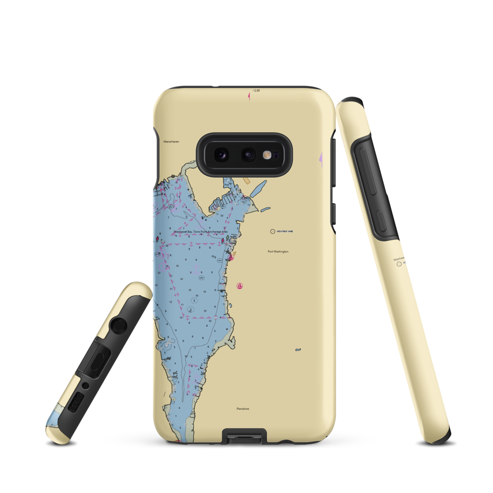 Port Washington Yacht Club (Little Neck, NY) NOAA Chart Samsung Phone Case Samsung Galaxy S10e model shown