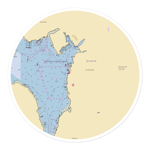 Port Washington Yacht Club (Little Neck, NY) NOAA Chart Sticker