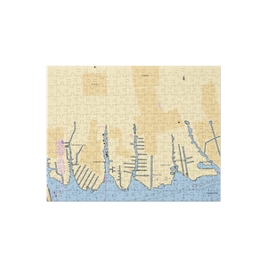 Amity Harbor Marine (Copiague, NY) NOAA Chart Jigsaw Puzzle