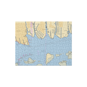 Unqua Corinthian Yacht Club (Amityville, NY) NOAA Chart Jigsaw Puzzle