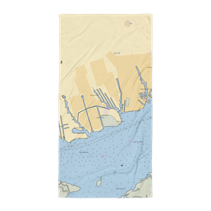 Herby's Boatyard (Lindenhurst, NY) NOAA Chart Towel