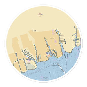 Karl Tank Boatyard Inc (Lindenhurst, NY) NOAA Chart Sticker