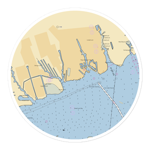 Surfside 3 Marina (Babylon, NY) NOAA Chart Sticker