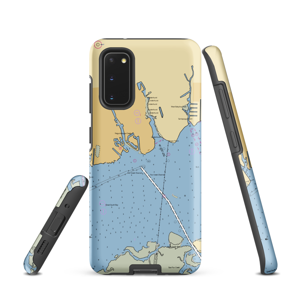 Anchorage Yacht Club (Babylon, NY) NOAA Chart Samsung Phone Case Samsung Galaxy S20 model shown