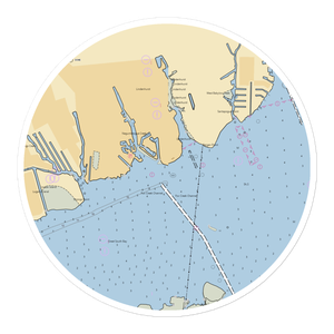 Anchorage Yacht Club (Babylon, NY) NOAA Chart Sticker