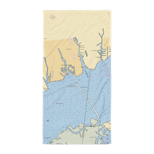 Village Of Lindenhurst Charles J Cowan Marina (Babylon, NY) NOAA Chart Towel