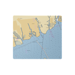 Village Of Lindenhurst Charles J Cowan Marina (Babylon, NY) NOAA Chart  Gaming Mouse Pad