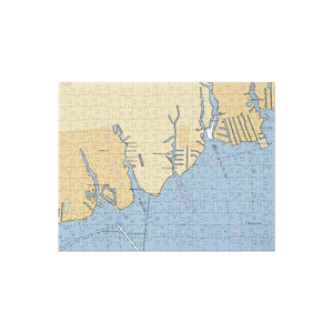 Bergen Point Yacht Basin (Babylon, NY) NOAA Chart Jigsaw Puzzle