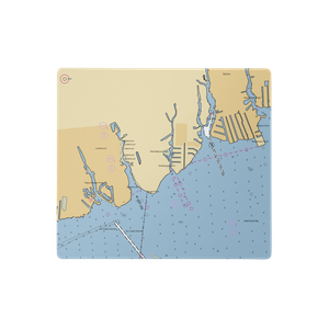 Bergen Point Yacht Basin (Babylon, NY) NOAA Chart  Gaming Mouse Pad