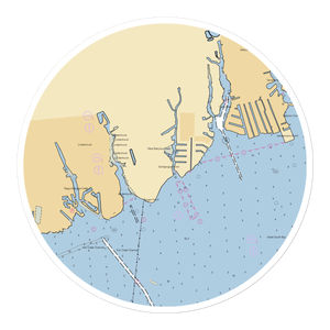 Bergen Point Yacht Basin (Babylon, NY) NOAA Chart Sticker