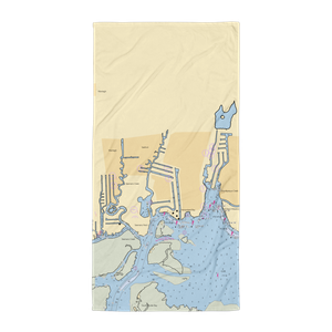 Bay Breeze Marina (Seaford, NY) NOAA Chart Towel