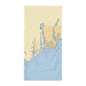 Long Island Yacht Club (Babylon, NY) NOAA Chart Towel