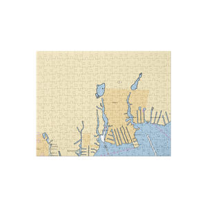 Seaford Harbor Yacht Club (West Babylon, NY) NOAA Chart Jigsaw Puzzle