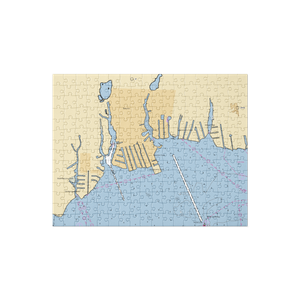 Town of Babylon Park Marina (West Islip, NY) NOAA Chart Jigsaw Puzzle