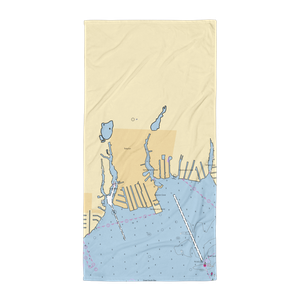 Suffolk Marine Center (West Islip, NY) NOAA Chart Towel