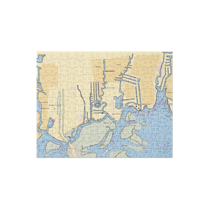 Four Corners Marina (Wantagh, NY) NOAA Chart Jigsaw Puzzle