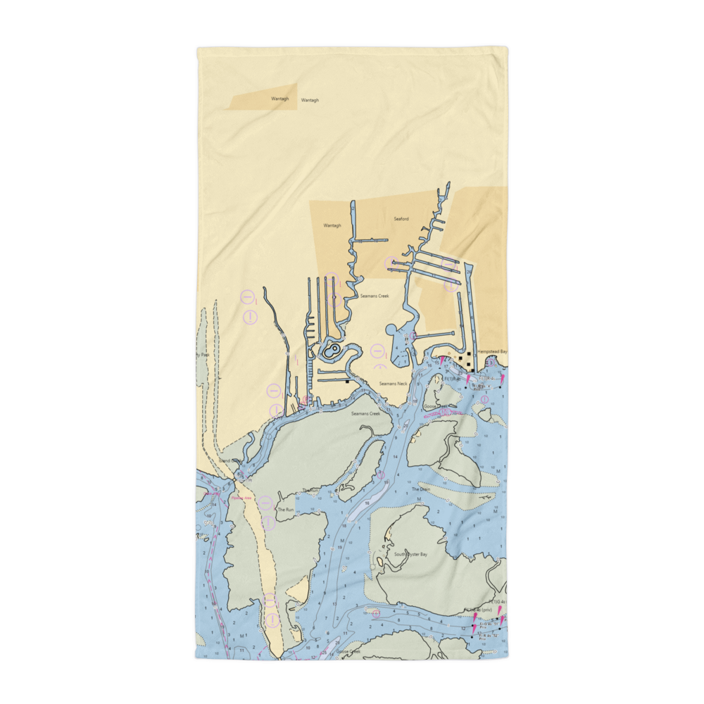 Anthonys Marina (Wantagh, NY) NOAA Chart Towel 