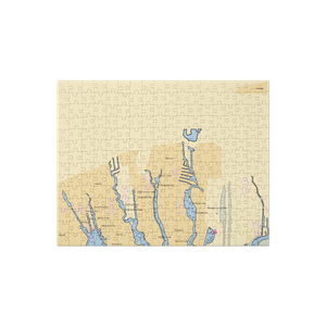 Montes Marina (Bellmore, NY) NOAA Chart Jigsaw Puzzle