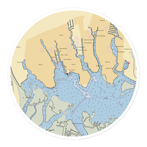 Sunrise Yacht Club (Merrick, NY) NOAA Chart Sticker