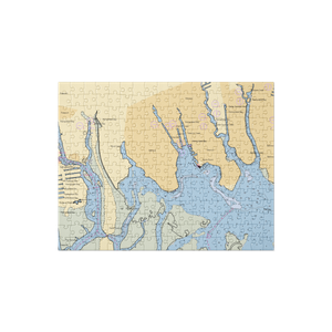 Ocean Bay Marina (Merrick, NY) NOAA Chart Jigsaw Puzzle