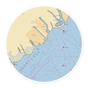 Bay Shore Yacht Club (Bay Shore, NY) NOAA Chart Sticker