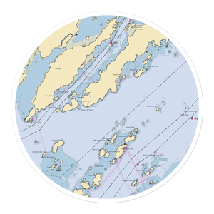 Hucks Marine & Resort (Wellesley Island, NY) NOAA Chart Sticker