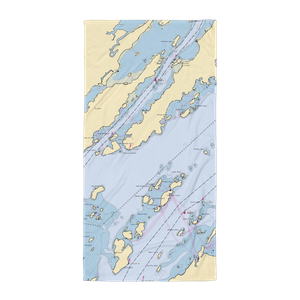 Howard's Marine of Rockport (Wellesley Island, NY) NOAA Chart Towel