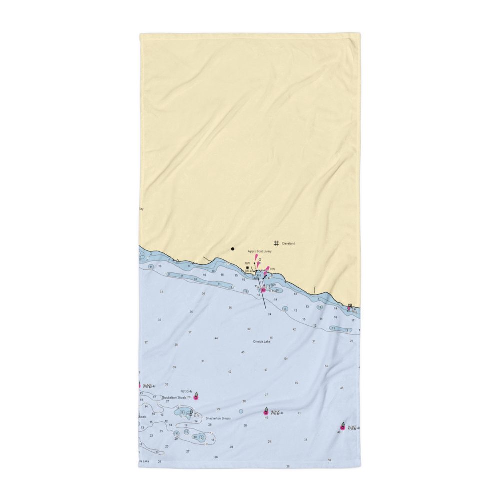 Apps Landing (North Bay, NY) NOAA Chart Towel 