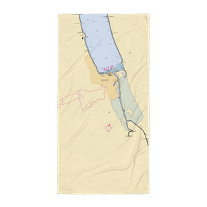 Ervay's Marina (Montour Falls, NY) NOAA Chart Towel